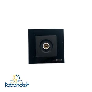 پریز آنتن BEKER مدل گلس مشکی با قاب کریستال مشکی